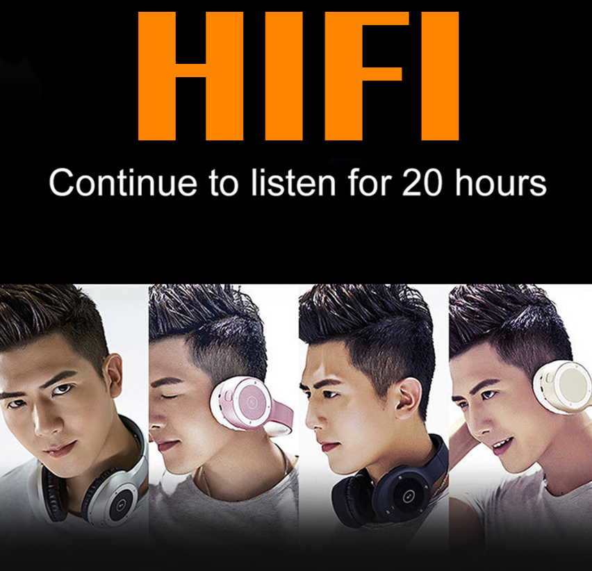 Bluetooth Wireless Headphones with MP3 Card Slot