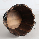Carbonized Wood Planter for Garden and Succulents
