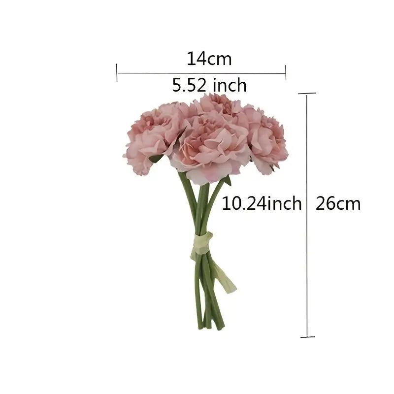 Artificial Peony Bouquet for Home and Wedding Decor