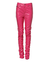 Dolce & Gabbana Pink Cotton High Waisted Skinny Denim Jeans