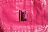 Dolce & Gabbana Pink Cotton High Waisted Skinny Denim Jeans
