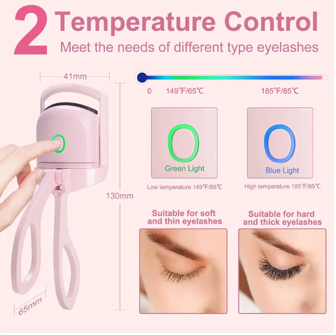 Rechargeable Portable Heated Eyelash Curler