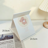 Cute Folding Makeup Mirror - Heart Desktop Design