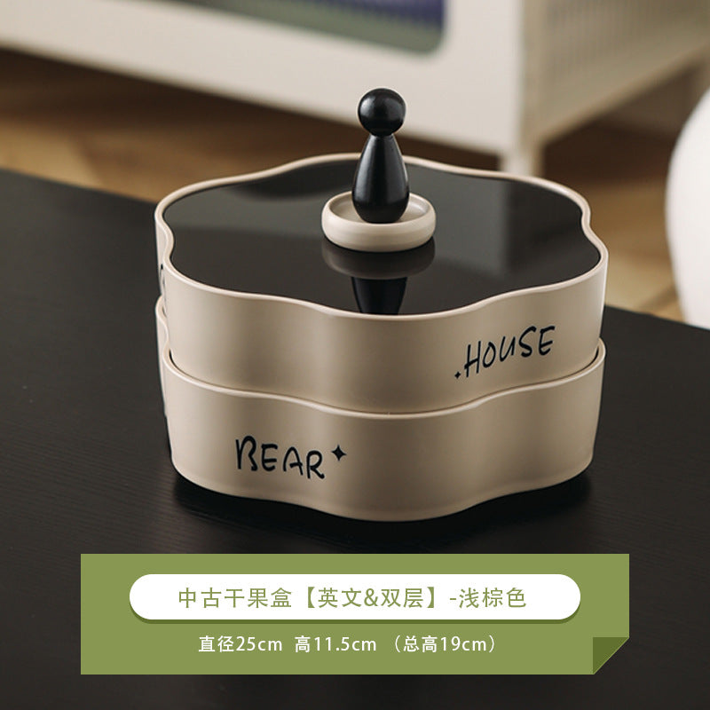 Elegant Multi-Layer Rotating Snack Organizer Tray