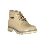 Carrera Beige Polyester Lace-Up Boots