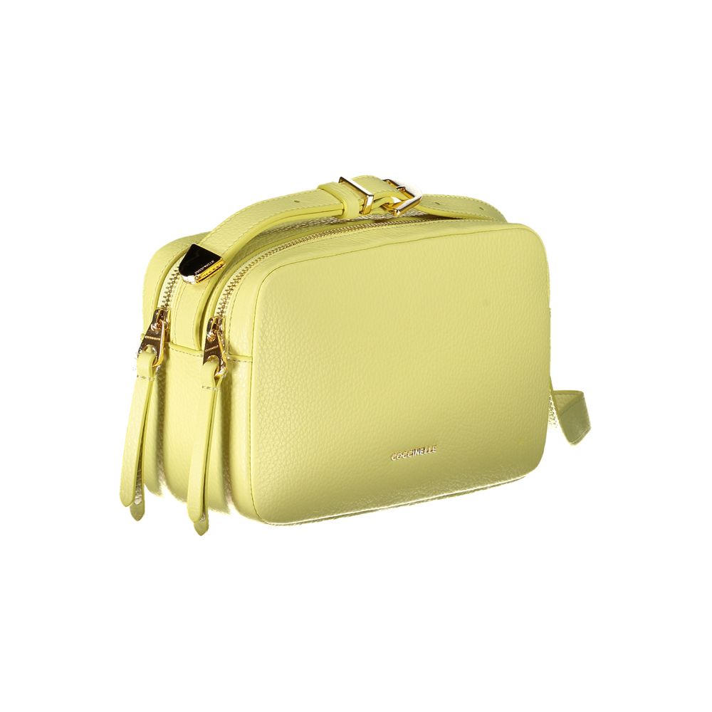 Coccinelle Giallo Leather Women Shoulder Bag