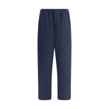 Prada Blue Cotton Casual Pants