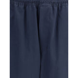 Prada Blue Cotton Casual Pants