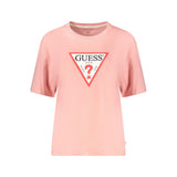 Guess Jeans Pink Organic Cotton Women T-Shirt