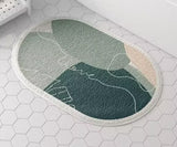 Simple Faux Cashmere Absorbent Bathroom Mat