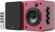 Majority Speakers Active D50X 60W 2.0 BT/USB/Optical/HDMI ARC Maroon (pair)