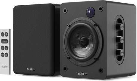 Majority Speakers Active D50X 60W 2.0 BT/USB/Optical/HDMI ARC Black (pair)