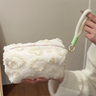 Jacquard Plush Large Capacity Cosmetic Bag