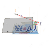 American Style License Plate Cover - Car License Frame, Solid Color Plastic