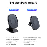 Magnetic Car Phone Holder for Dashboard and Air Vent