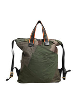 Dolce & Gabbana Military Green Patchwork Rucksack Backpack Bag