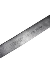 Dolce & Gabbana Black Studded Leather Metal Logo Buckle Belt