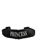 Dolce & Gabbana Black Princess Fantasy Braided Waist Belt