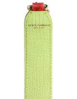 Dolce & Gabbana Red Exotic Leather Handbag Accessory Shoulder Strap