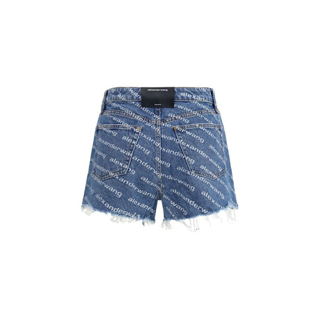 Alexander Wang Blue Cotton Bermuda Shorts