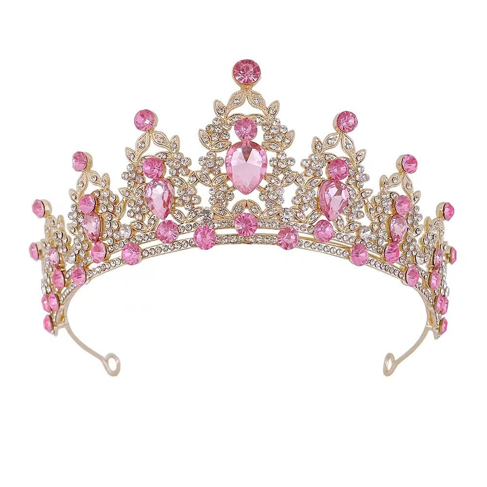 Luxury Rhinestone Bridal Crown Hair Accessory