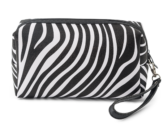 Fashionable Korean Makeup Bag with Zebra Design