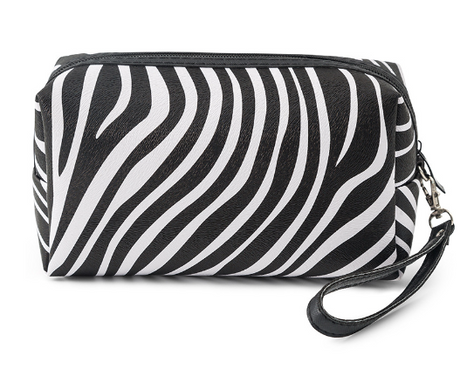 Fashionable Korean Makeup Bag with Zebra Design