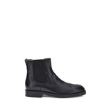 Tod's Black Calf Leather Bos Taurus Chelsea Boots