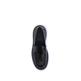 Tod's Black Rubber Platform Loafers