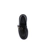 Tod's Black Rubber Platform Loafers