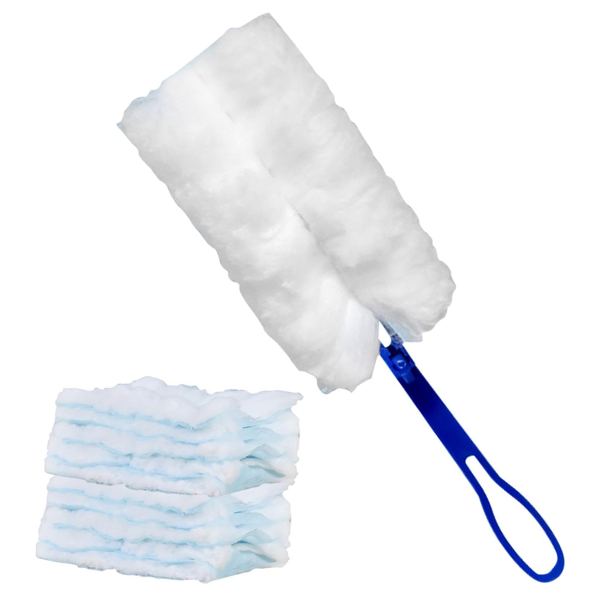 Duster Set for Swiff-er Duster 20 Count Heavy Duty Duster Refills Multi Surface Home Dirt Duster Set Cleaning Tools with 1 Handle for Cleaning Home & Car for Ceiling Fans(Size:20pcs)