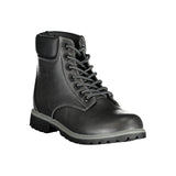 Fila Black Polyester Lace-Up Boots