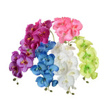8 Heads Waterproof Artificial Orchids for Home Decor