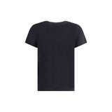 PINKO Black Cotton T-Shirt