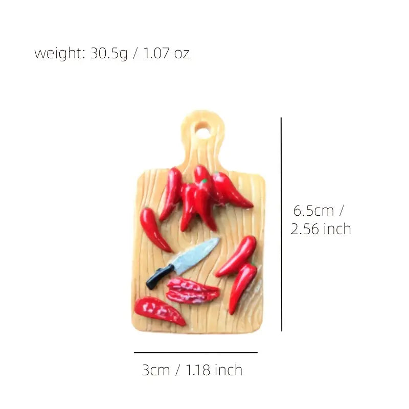 10pc Funny Food Style Fridge Magnets for Home Decor