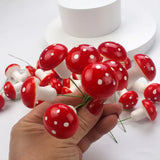 100pcs Mini Mushrooms for Garden and Dollhouse Decor
