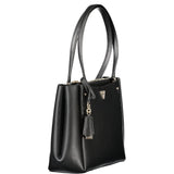Guess Jeans Nero Poliuretano Women Handbag
