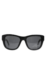Dolce & Gabbana Black Leather Frame DG4177 Tinted Lens Sunglasses