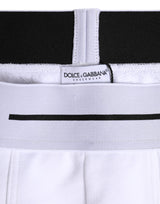Dolce & Gabbana White Cotton Stretch Regular Boxer Underwear