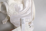 Dolce & Gabbana White Silk Underwired Balconette Bra Underwear
