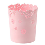 Home Office Desktop Trash Can with Hollow Design