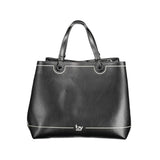 BYBLOS Black Polyurethane Women Handbag