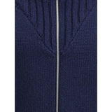 Brunello Cucinelli Blue Cashmere Coat