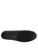 Dolce & Gabbana Green Exotic Leather Espadrilles Slip On Shoes