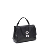 Zanellato Black Calf Leather Bos Taurus Handbag