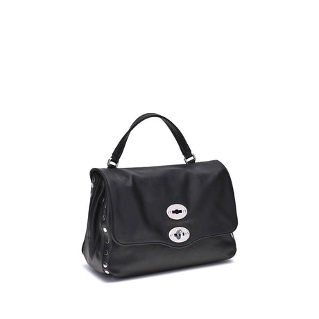 Zanellato Black Calf Leather Bos Taurus Handbag