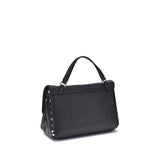 Zanellato Black Calf Leather Bos Taurus Handbag