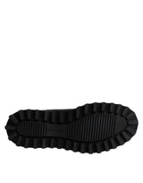 Dolce & Gabbana Black Belted DG Logo Men Chelsea Boots Shoes