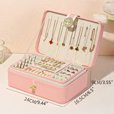Multilayer Jewelry Organizer Case for Travel and Display