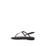 Fendi Multicolor Calf Leather Bos Taurus Flat Sandals